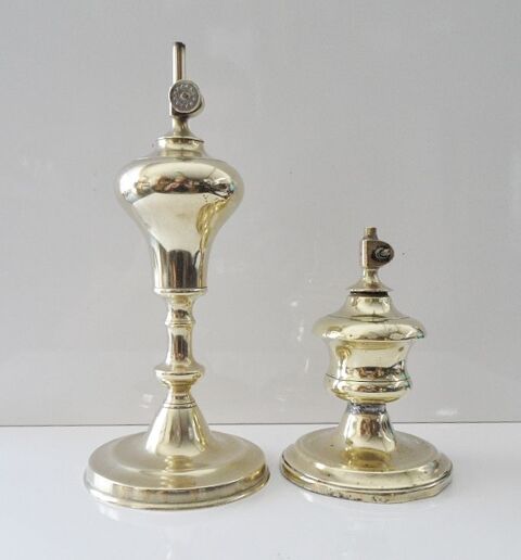 ANCIENNE LAMPE BRIQUET ESSENCE/PETROLE BRONZE 19ème 39 Marseille 11 (13)