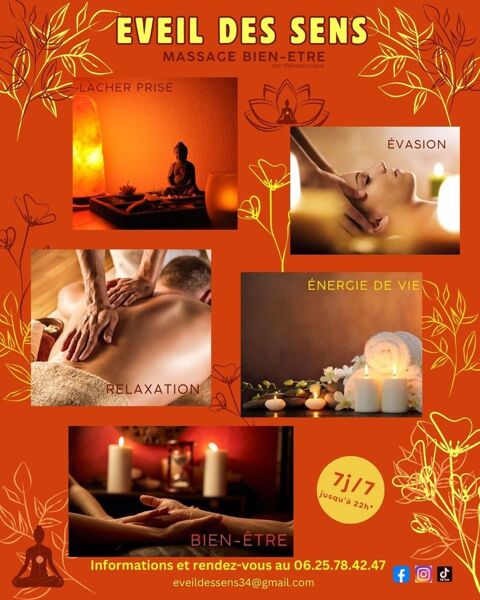 SOINS DE BIEN-ÊTRE ET MASSAGES RELAXANTS 0 34480 Magalas