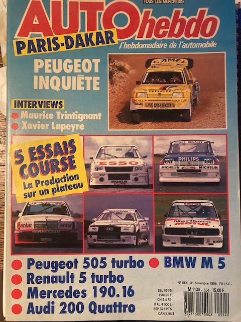 Magazines Auto Hebdo annes compltes 1982  1997 150 Savigny-le-Temple (77)
