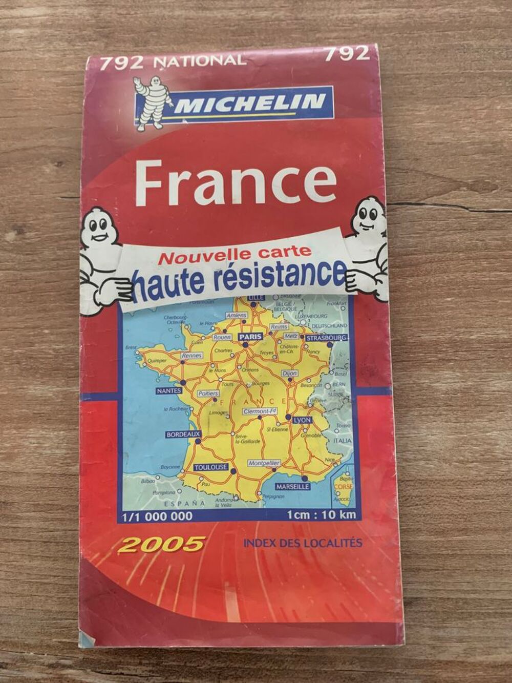 Carte routi&egrave;re Michelin 792 " France national 