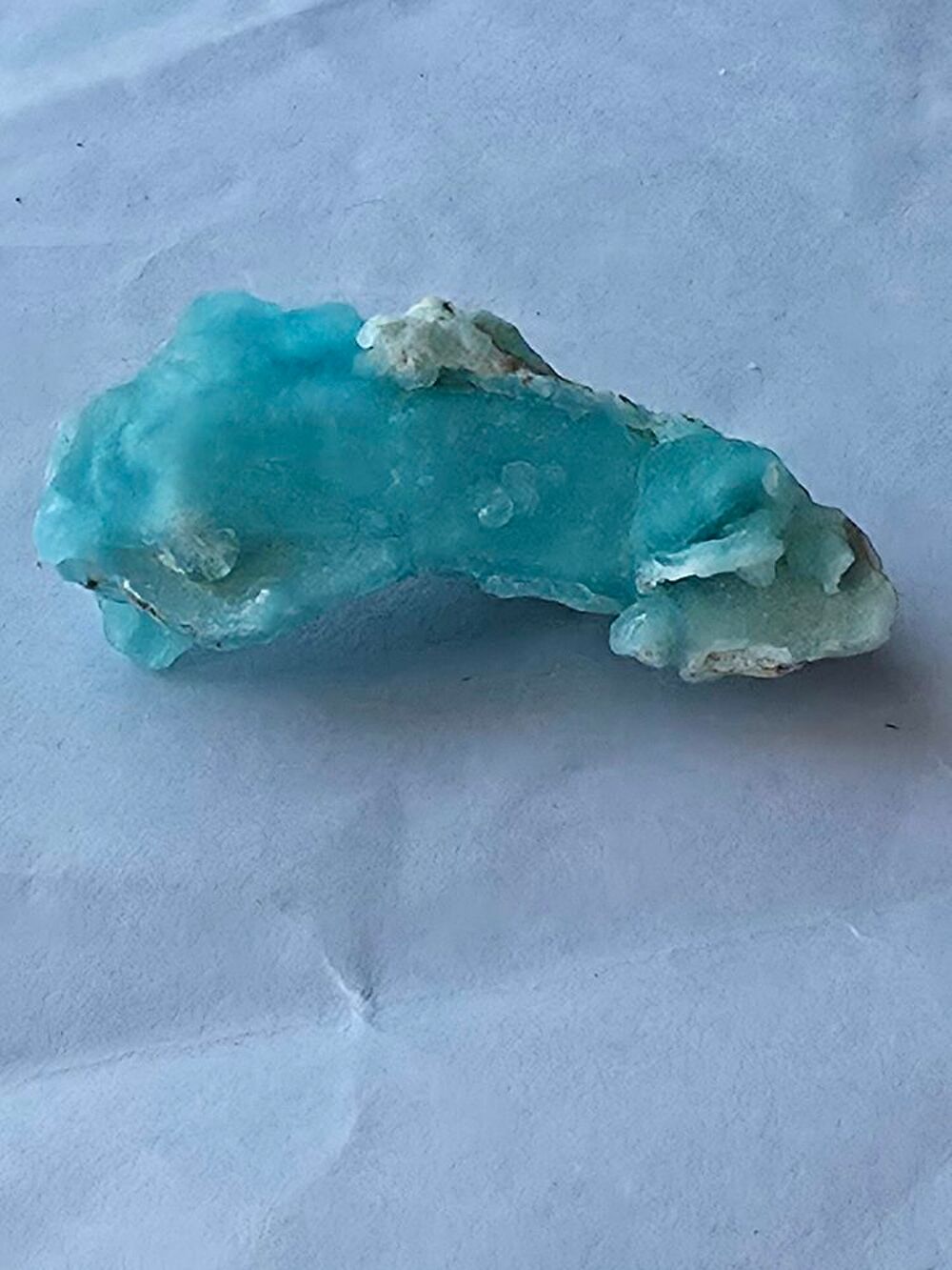 H&eacute;mimorphite Bleue du Congo-Collection Personnelle-21g 
