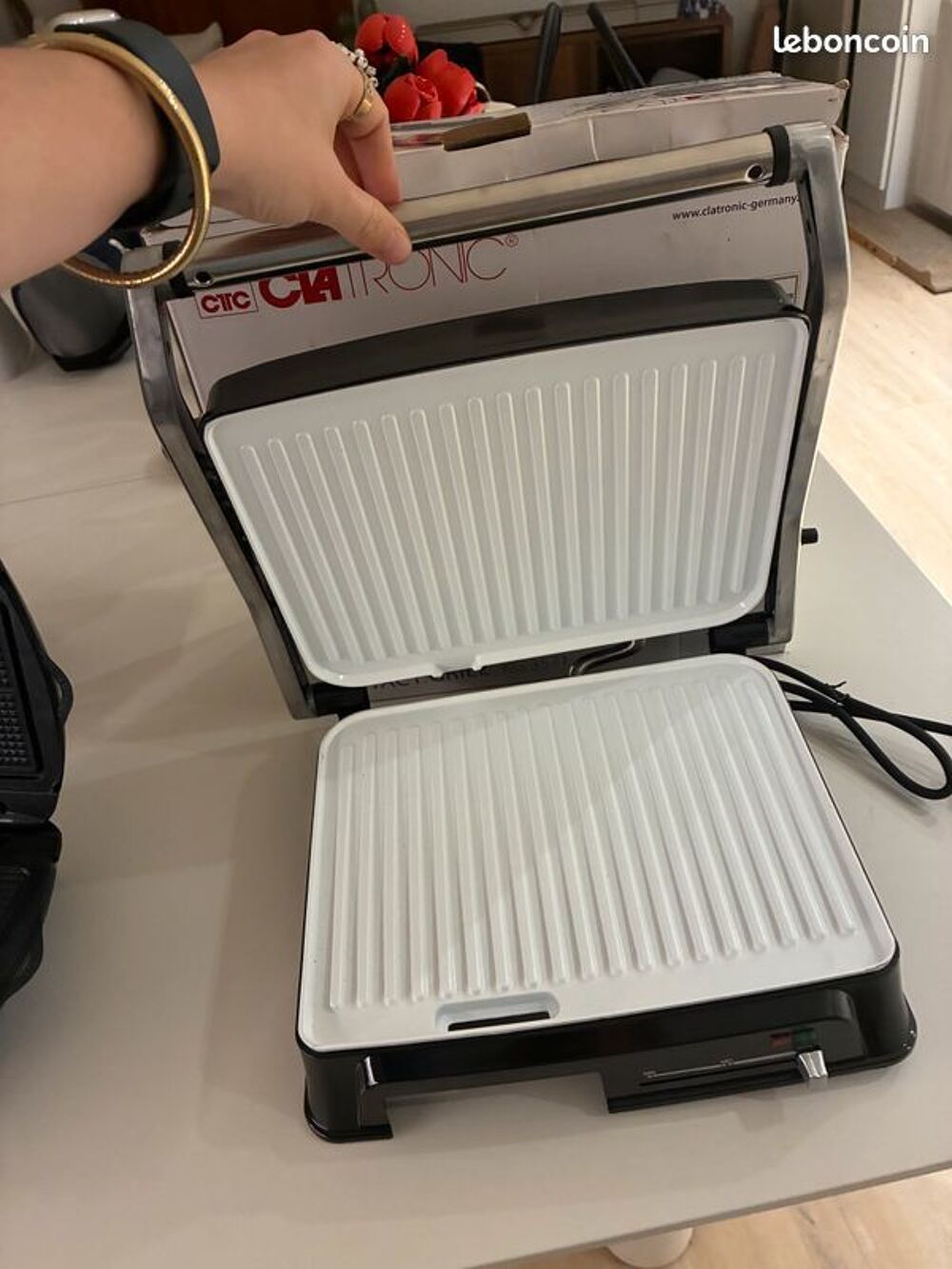 CLATRONIC Gril Multifonction Plaque C&eacute;ramique Kg 3571 Electrom�nager