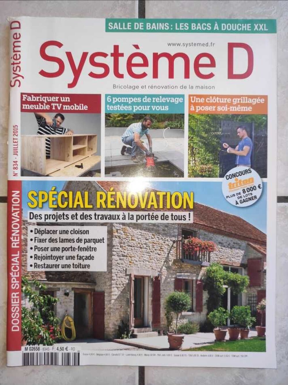 Syst&egrave;me D Lot 10 Magazines anciens Livres et BD