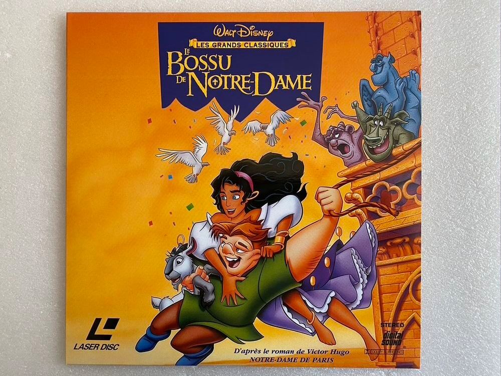 Le Bossu de Notre Dame _ Laserdisc _ Walt Disney DVD et blu-ray