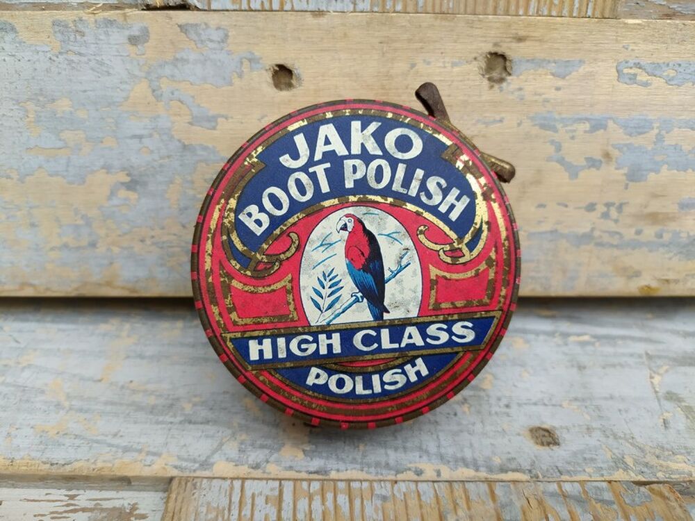Ancienne Boite Cirage Jako Boot Polish Publicitaire 