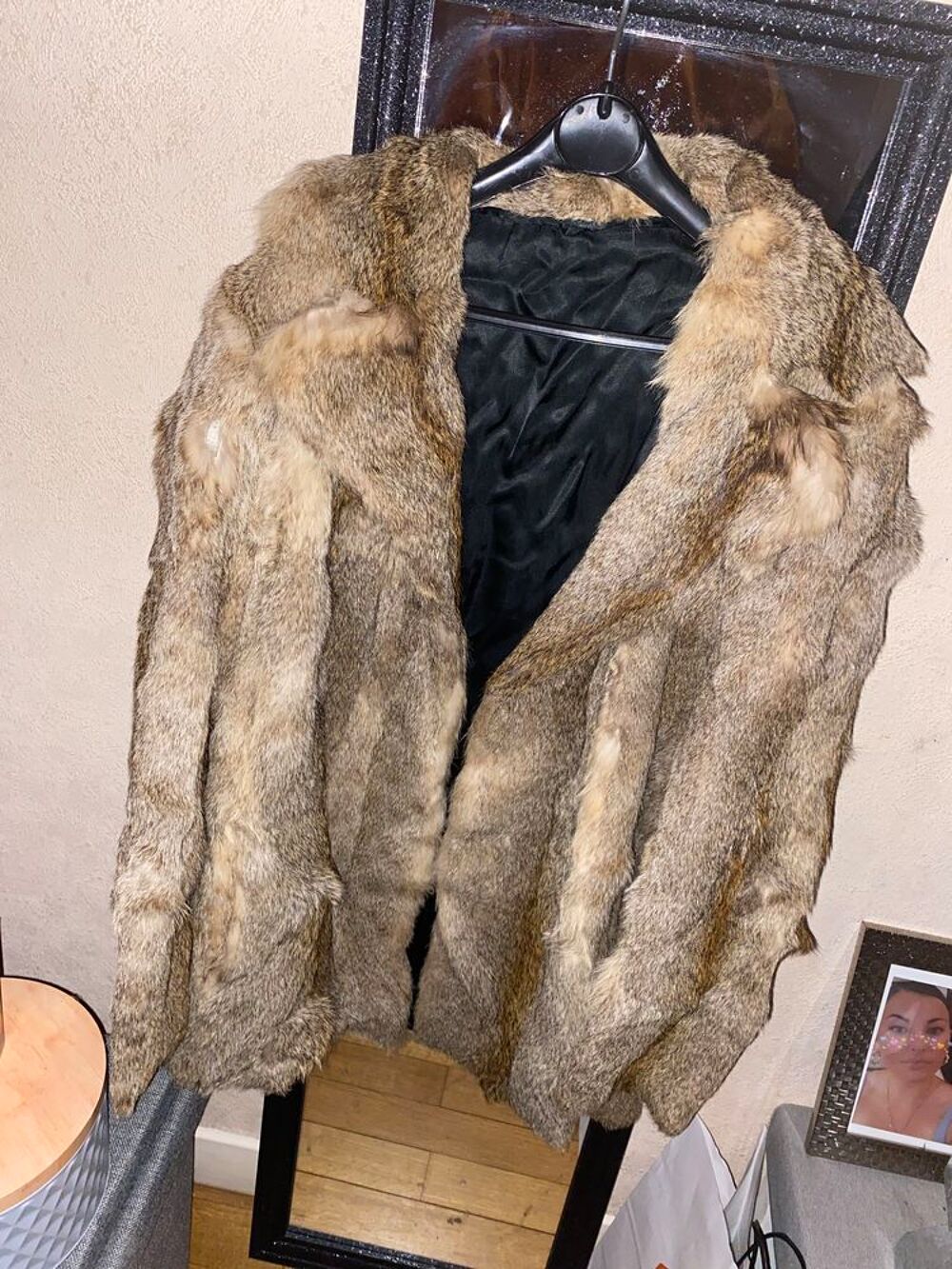 Manteau fourrure de lapin 2025