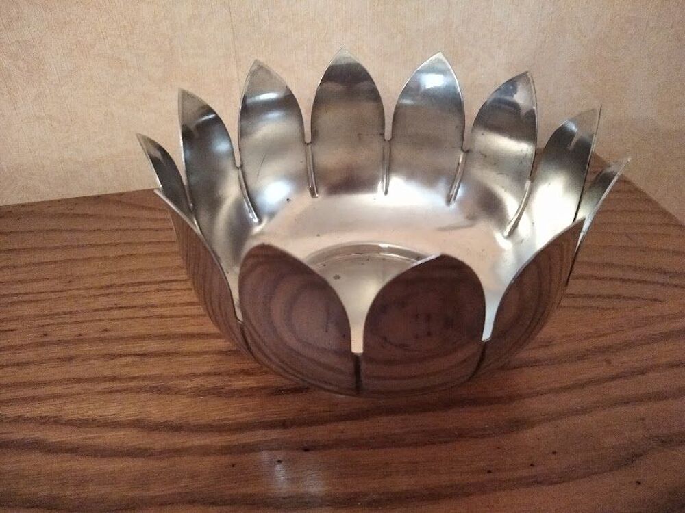 Coupe m&eacute;tal argent&eacute; Italy Décoration