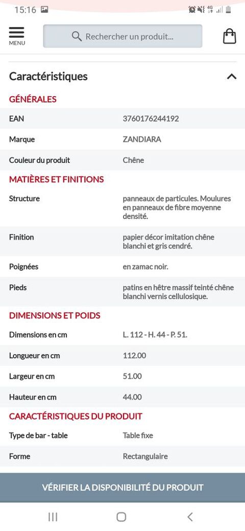 table basse 60 Corbeil-Essonnes (91)