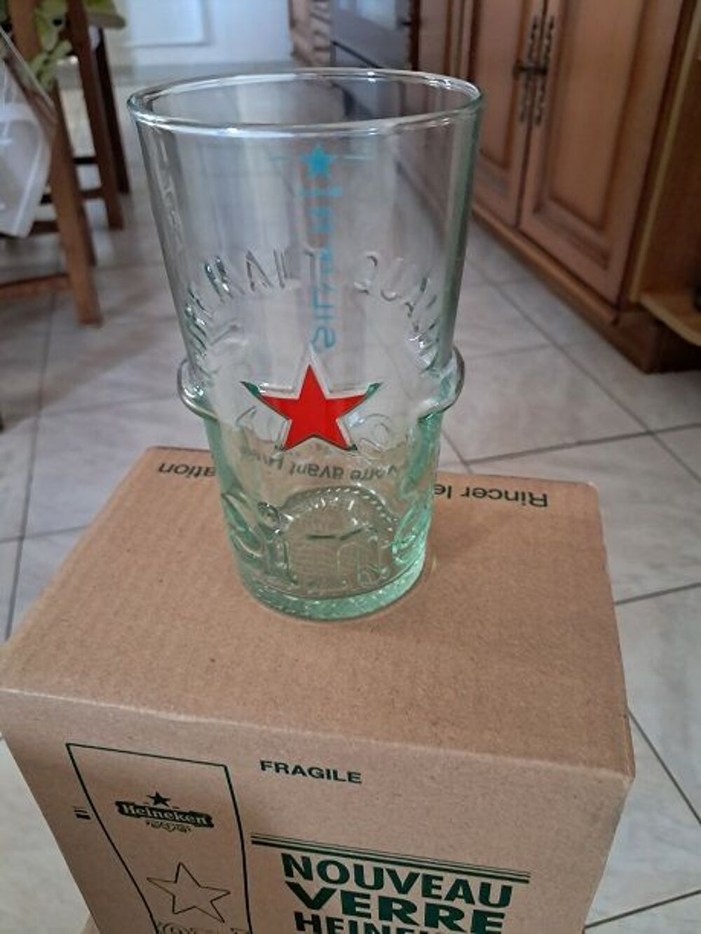 Verre Heineken Silver bi&egrave;re marques publicitaire boisson 