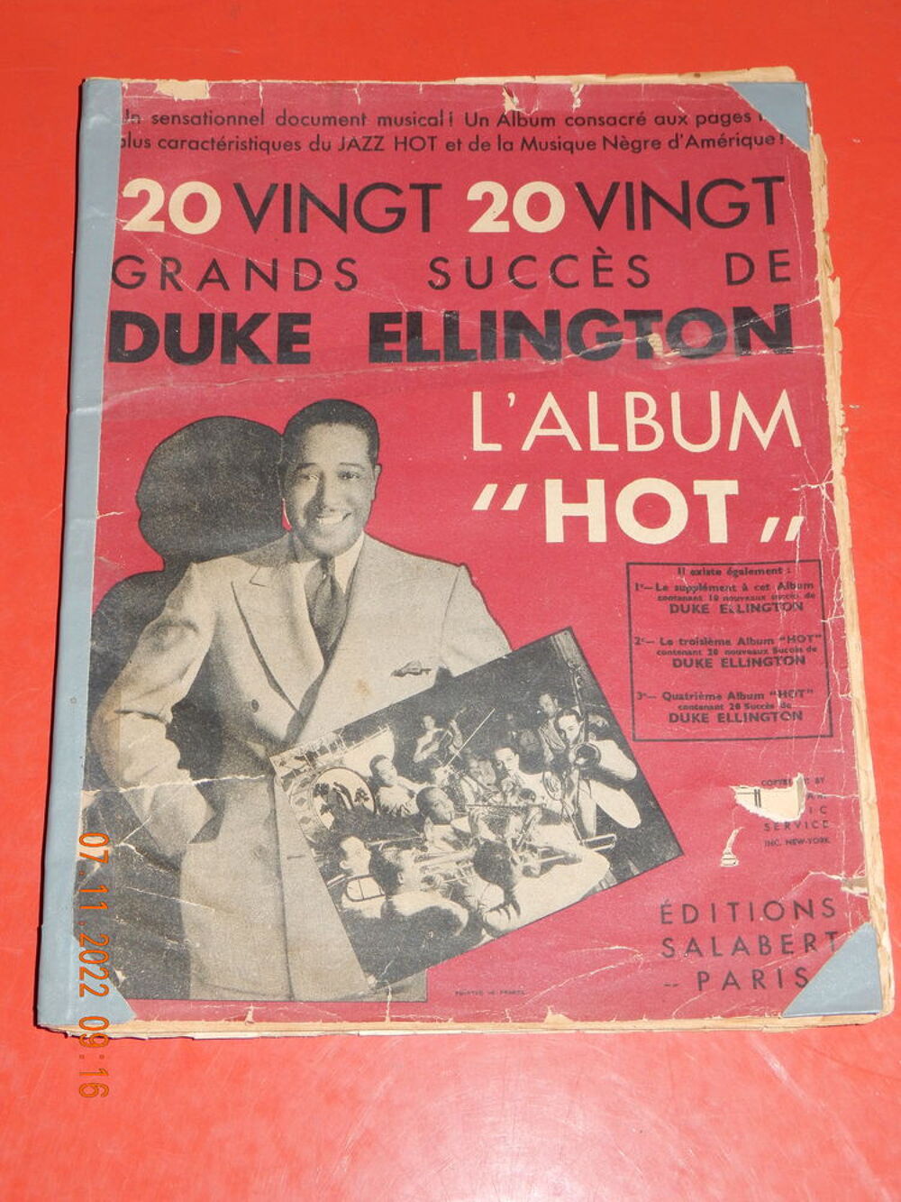 livre DUKE ELLINGTON Instruments de musique