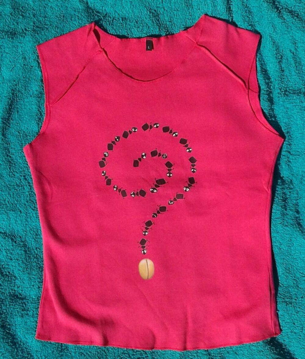 T shirt femme rose fuchsia Vtements