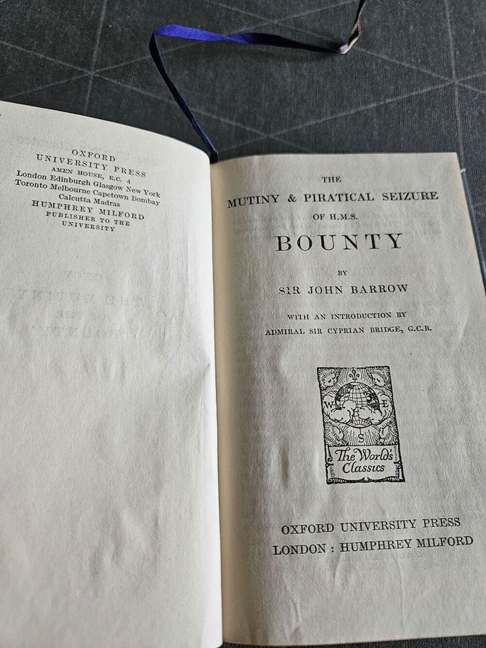EN ANGLAIS:the Mutiny of the Bountyed 1936 Livres et BD