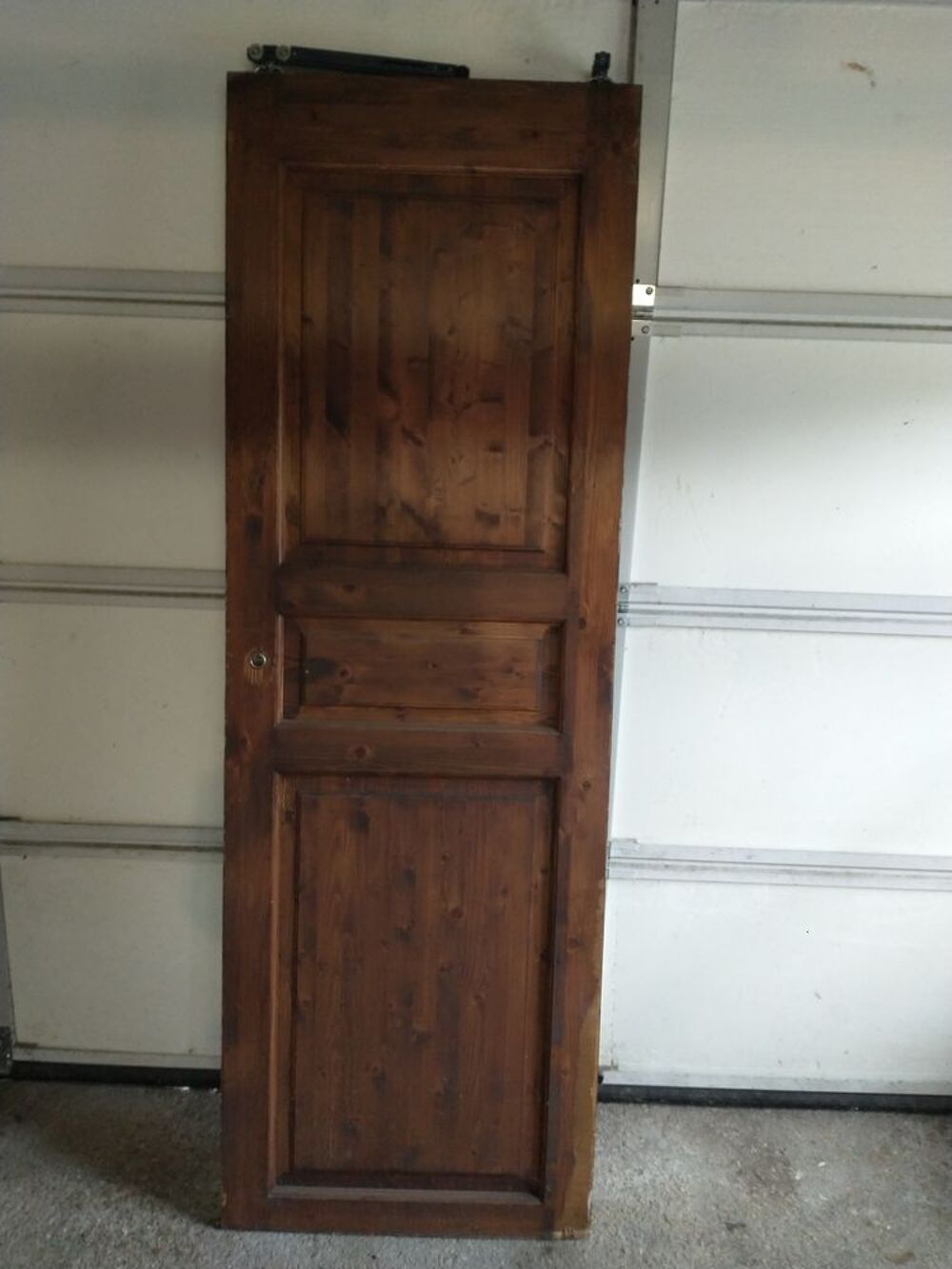 Porte coulissante en sapin avec glissi&egrave;re Bricolage