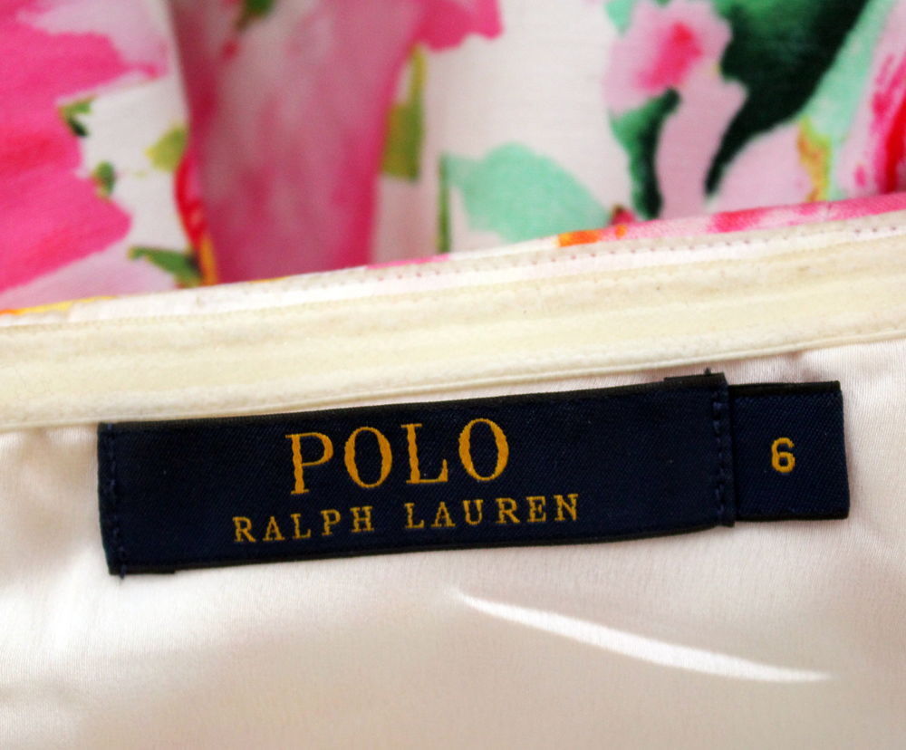 Robe bustier fleurs RALPH LAUREN T.6 ou M Vêtements