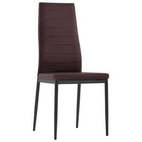 Ensemble 7 pices : 1 table + 6 chaises marrons, dans son carton 110 Aubervilliers (93)