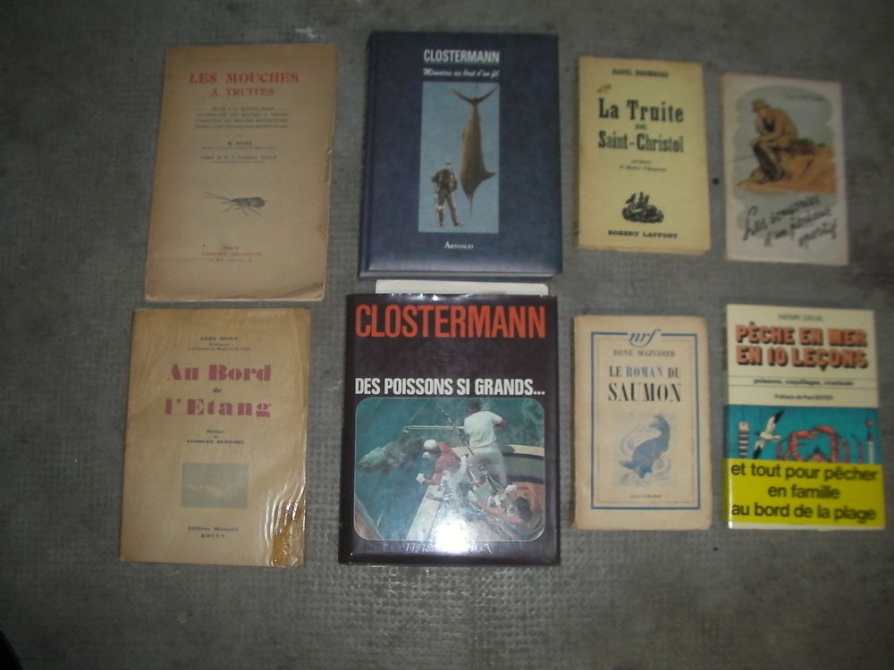 8 livres de p&ecirc;che Livres et BD