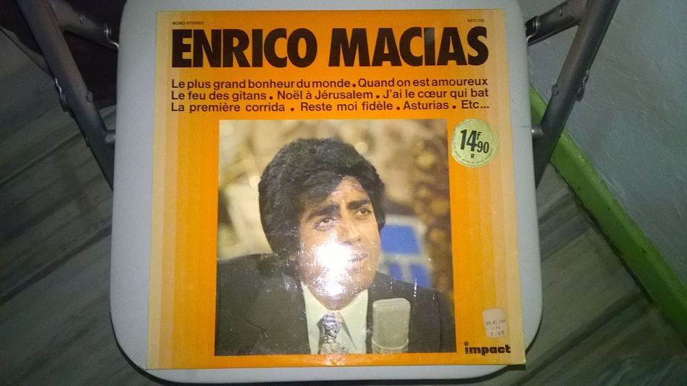 Vinyle Enrico Macias 
Le plus grand bonheur du monde
1970 CD et vinyles