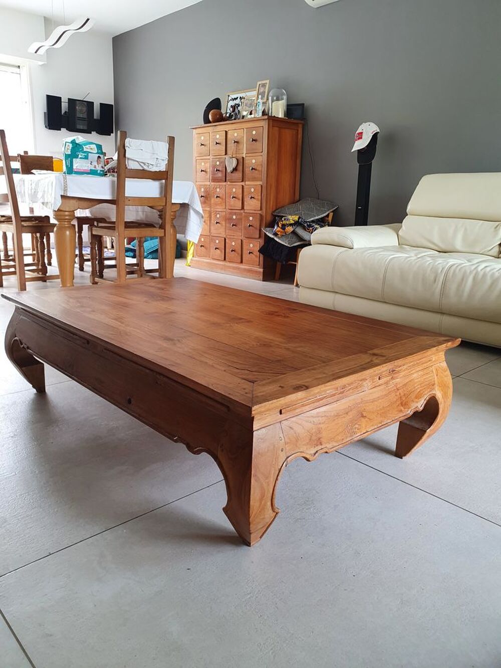 TABLE BASSE EN TECK Meubles