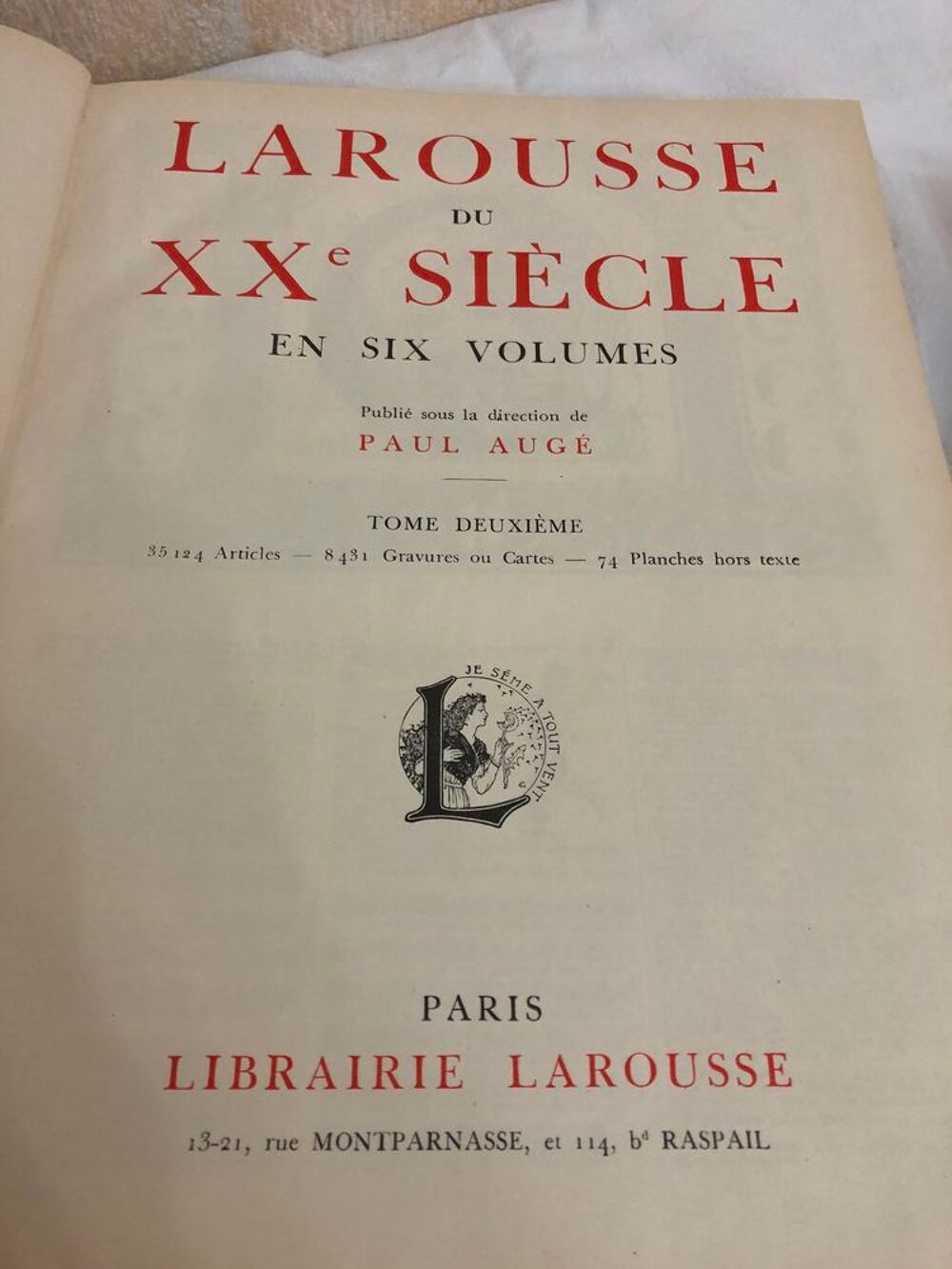 Encyclop&eacute;die LAROUSSE 