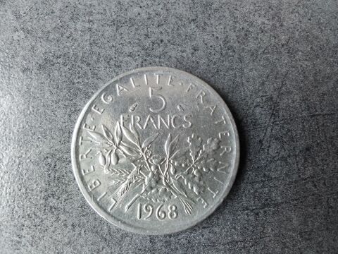 Piece de 5 francs argent 1968 Saint-Pol-sur-Mer (59)