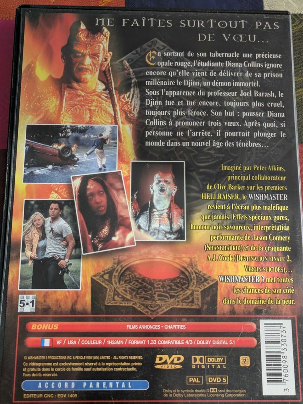 dvd whishmaster DVD et blu-ray