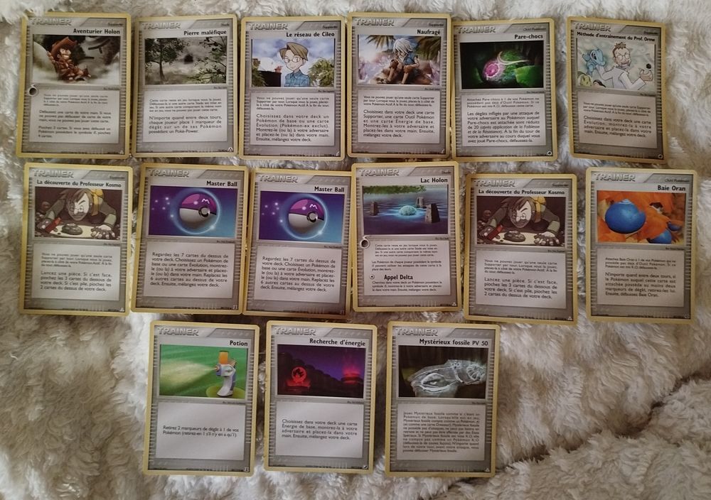 Lot de 15 cartes Trainer Pokemon Jeux / jouets