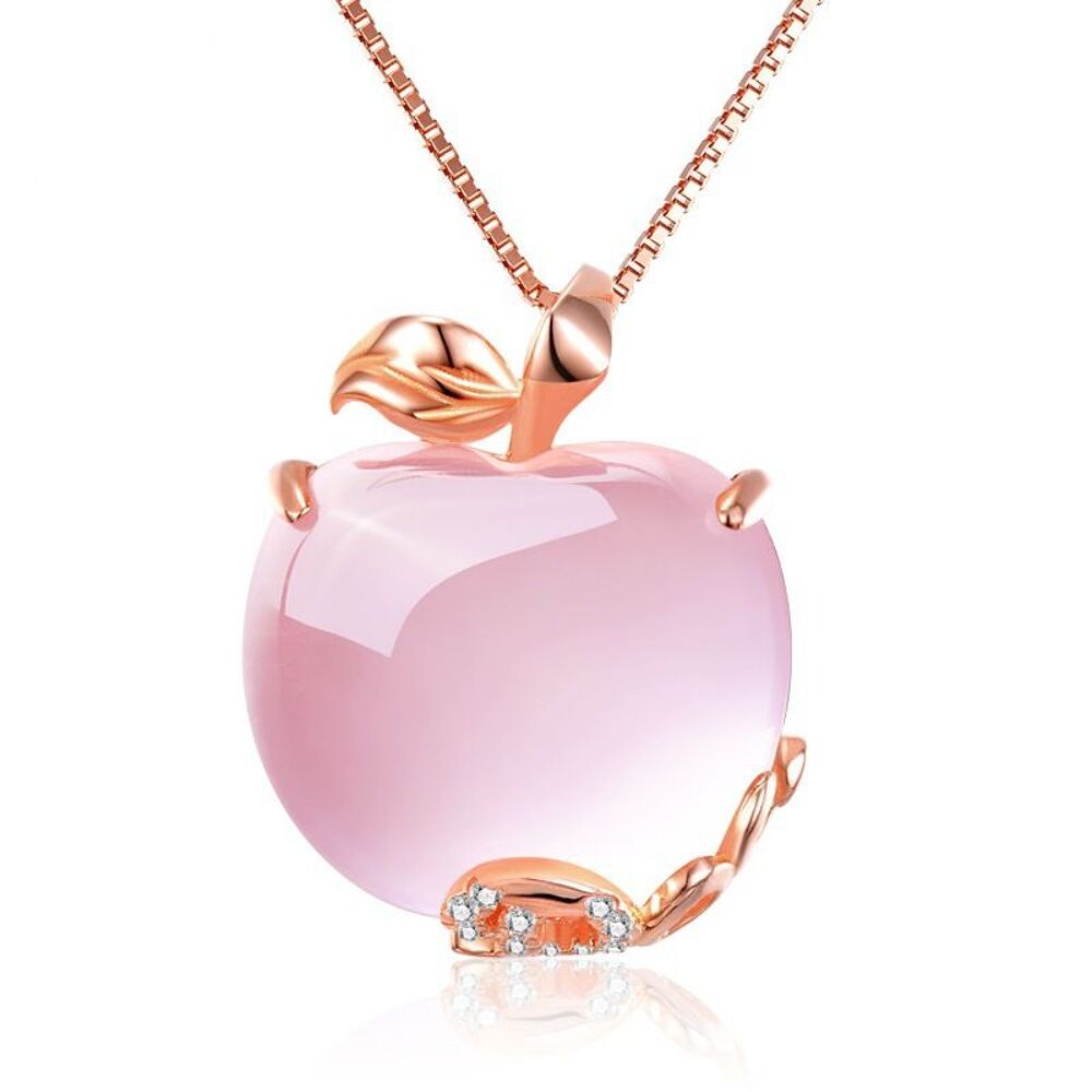 19 pendentifs pomme or rose Bijoux et montres