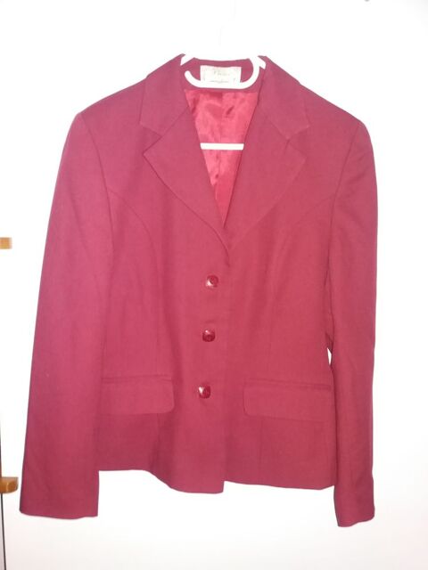 Veste de tailleur grenat 40 30 Pr�failles (44)