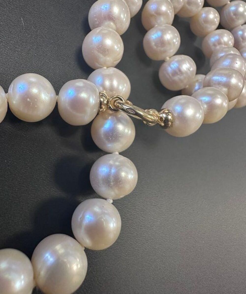 Collier V&eacute;ritable Perle De Culture &Eacute;cru Bijoux et montres