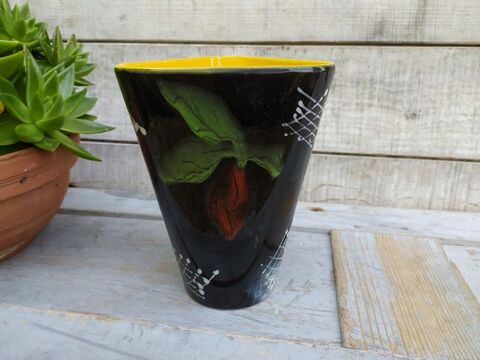 Vase C�ramique Vintage Po�t-Laval �maill� Sign� M
32 Loches (37)