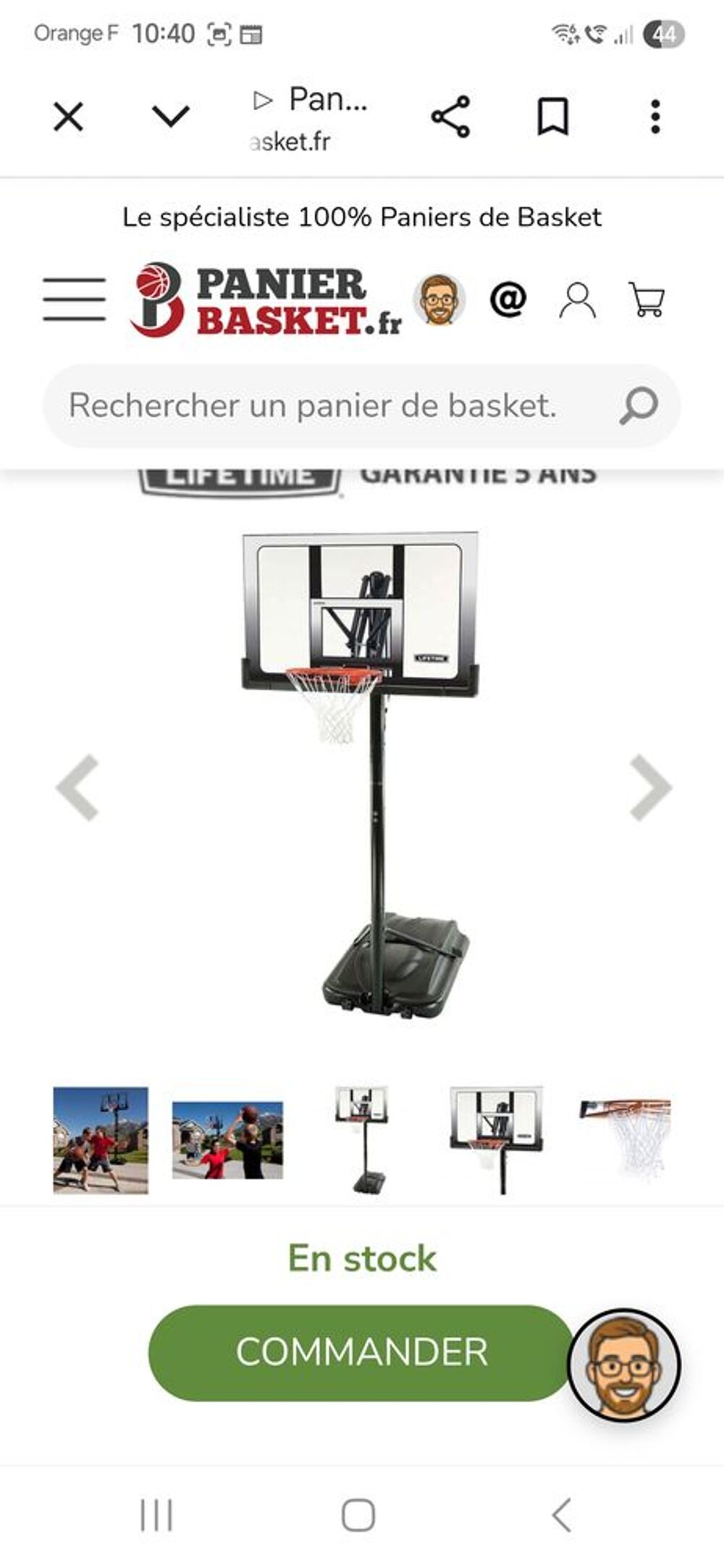 Panier Basket Pro Lifetime Sports