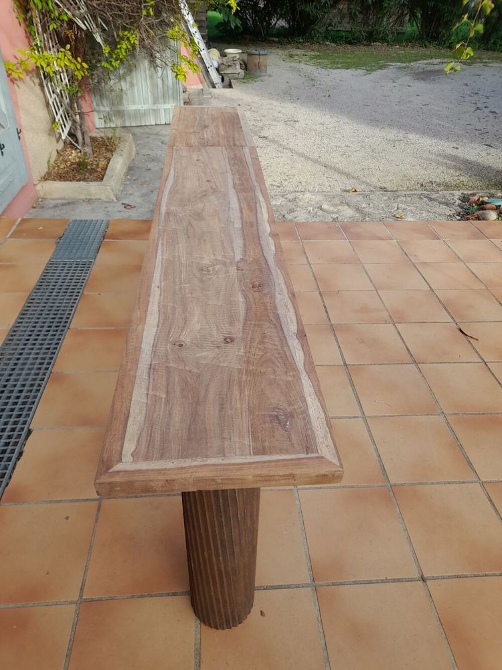 1 grande console en teck et acier
Meubles