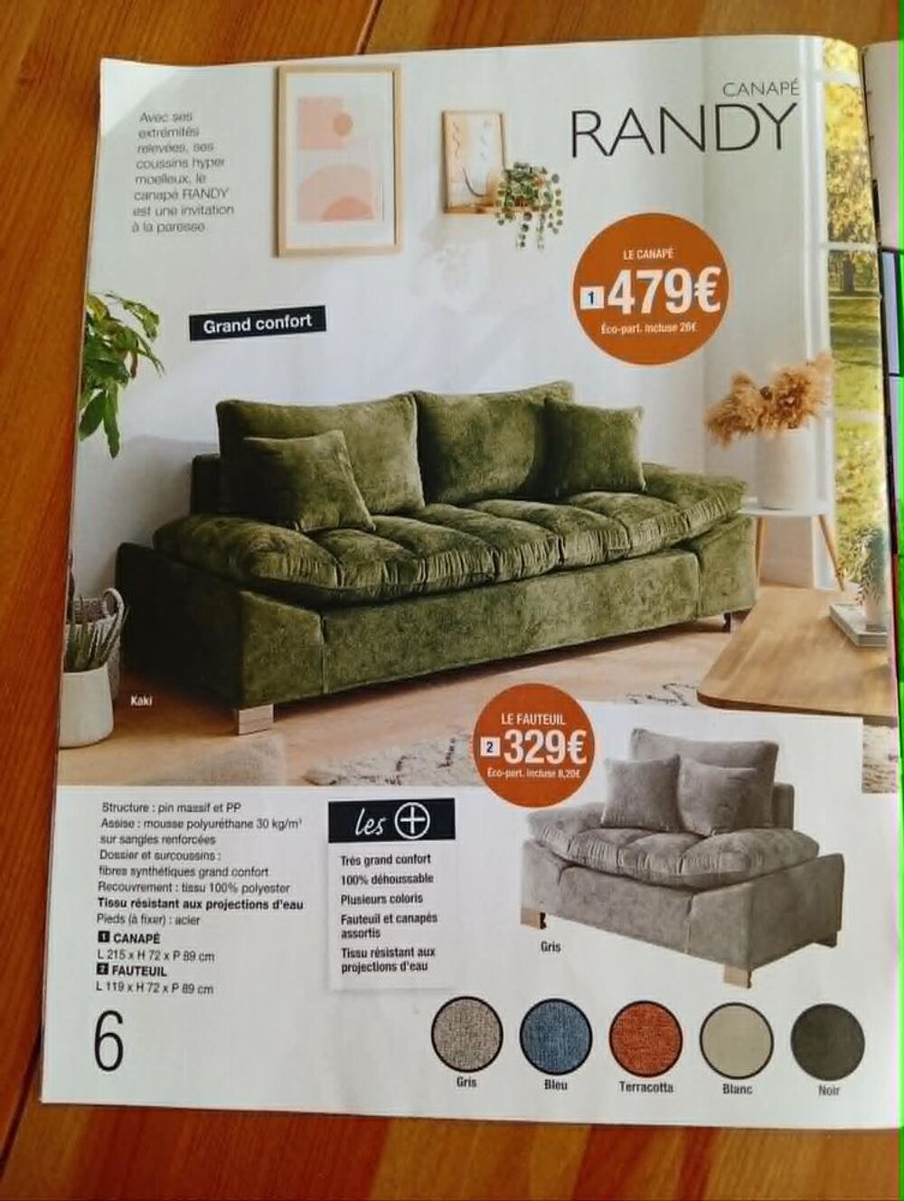 CANAPE TERRACOTTA Meubles