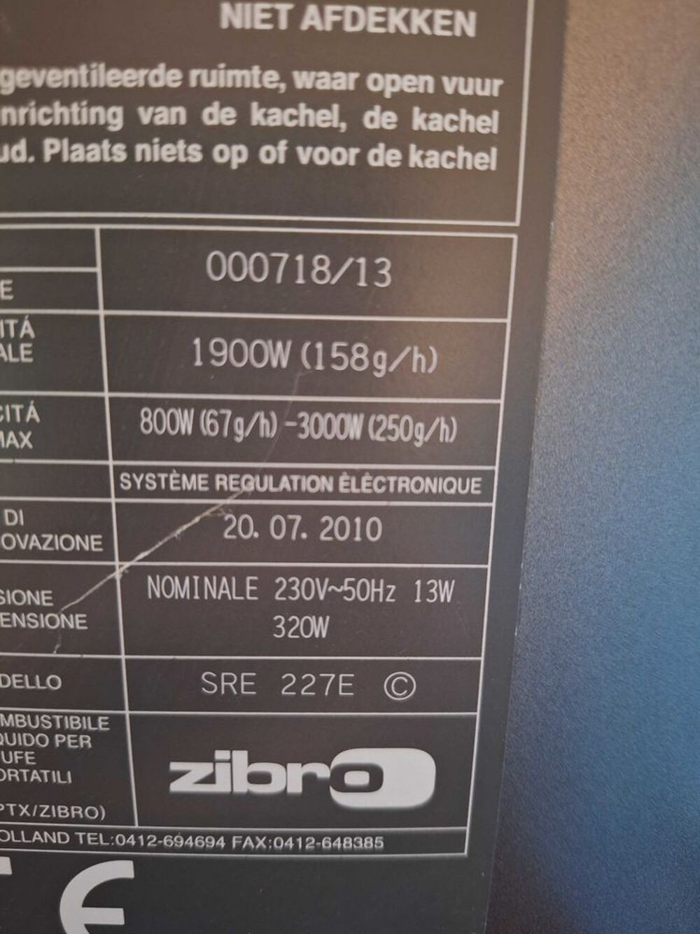 radiateur petrole ZIBRO Electroménager