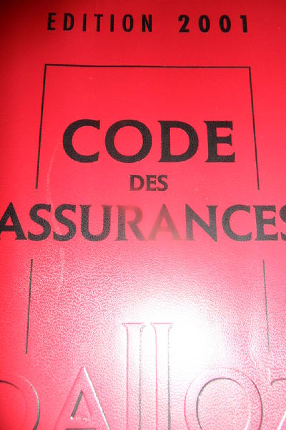 Code des Assurances &eacute;dition 2001 Livres et BD