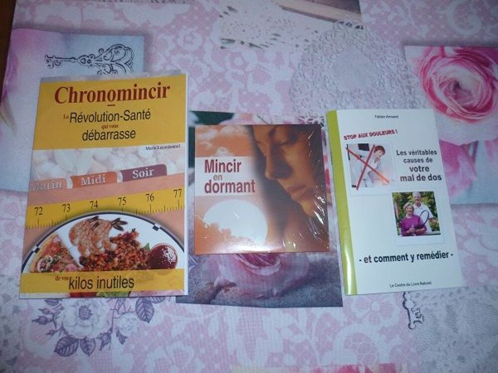 Lot Livre Chronomincire R&eacute;gime Sant&eacute; beaut&eacute; mode TV alimenta Livres et BD