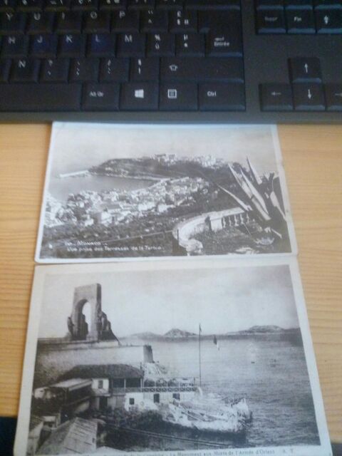 LOT DEUX CARTES POSTALES  DE MONACO ET MARSEILLE 7 Levainville (28)