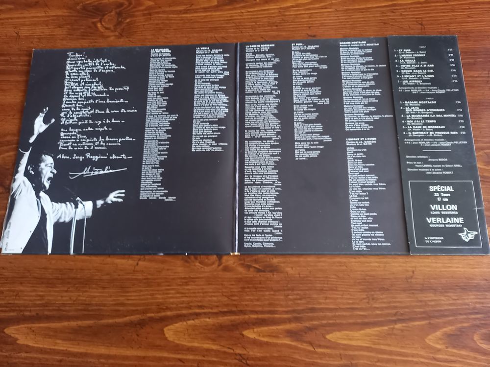Disque 33 tours SERGE REGGIANI CD et vinyles