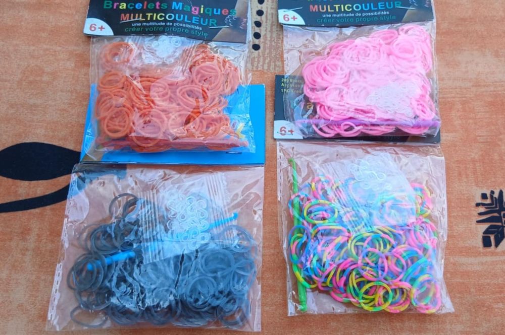 Lot n&deg;1 pour Fabriquer Bracelets Elastiques avec Clips, Etc. Jeux / jouets