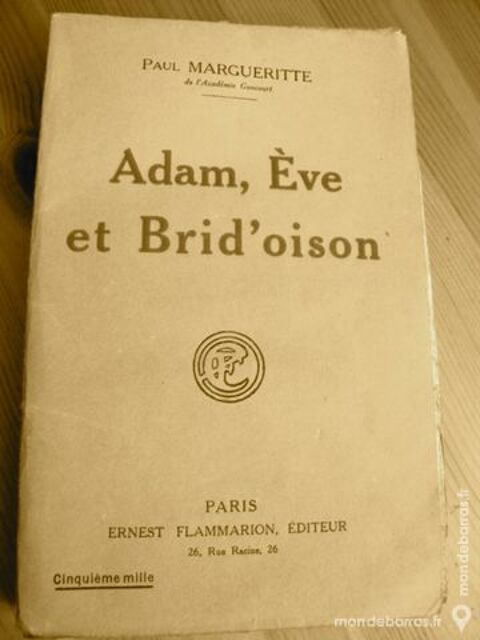 Adam, Ève et Brid'oison de Paul Margueritte 1919 6 Villeurbanne (69)