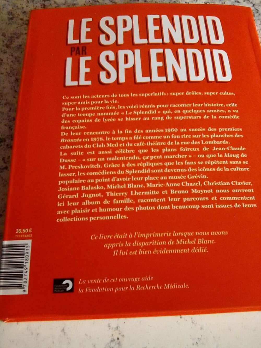 Livre du Splendid Neuf Livres et BD