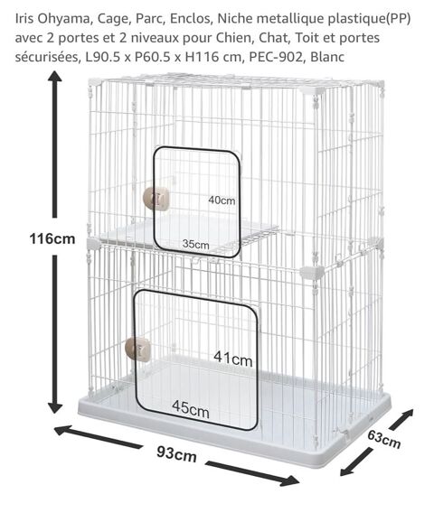Cage NEUVE deux étages 
Pour furets étc.. 40 94800 Villejuif