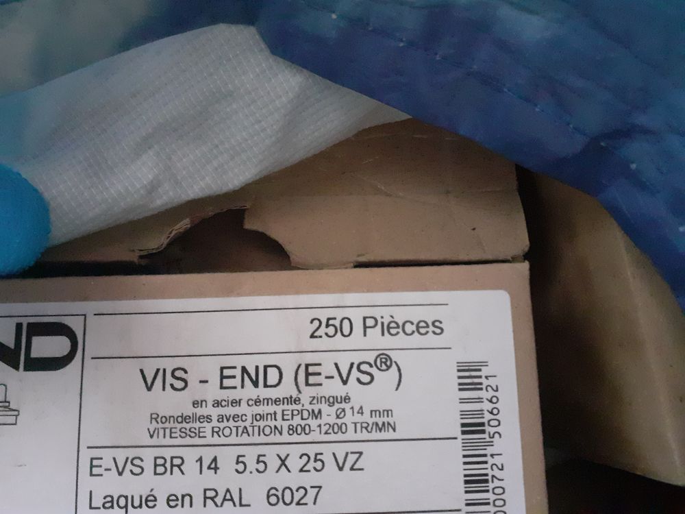 Vis autoperceuse joint &eacute;tanch&eacute;it&eacute; 5.5x25 par 250 Bricolage