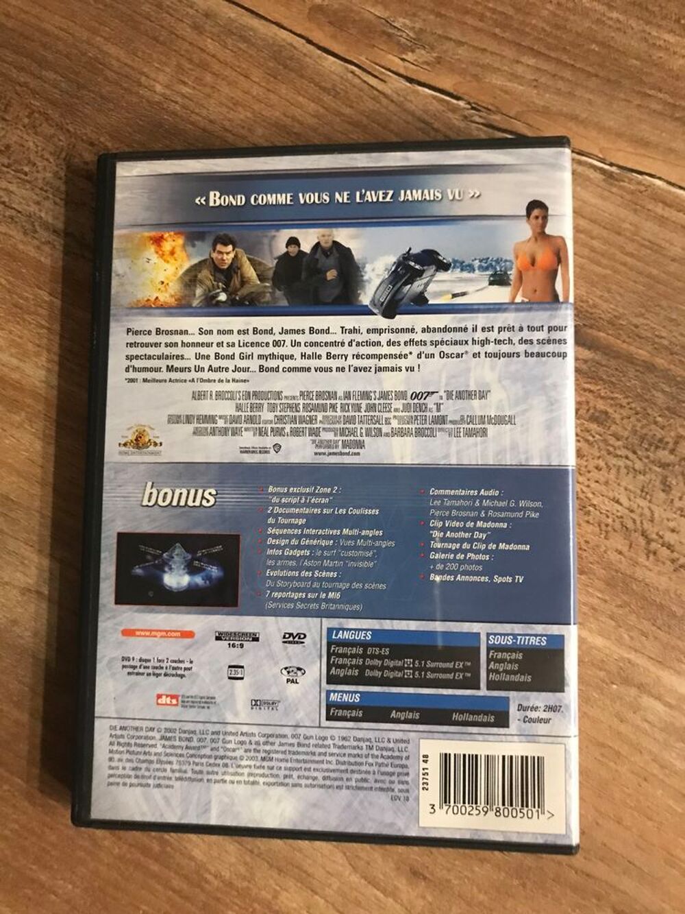 Coffret 2 DVD &acute;&acute; OO7 - Meurs un autre jour &acute;&acute; DVD et blu-ray