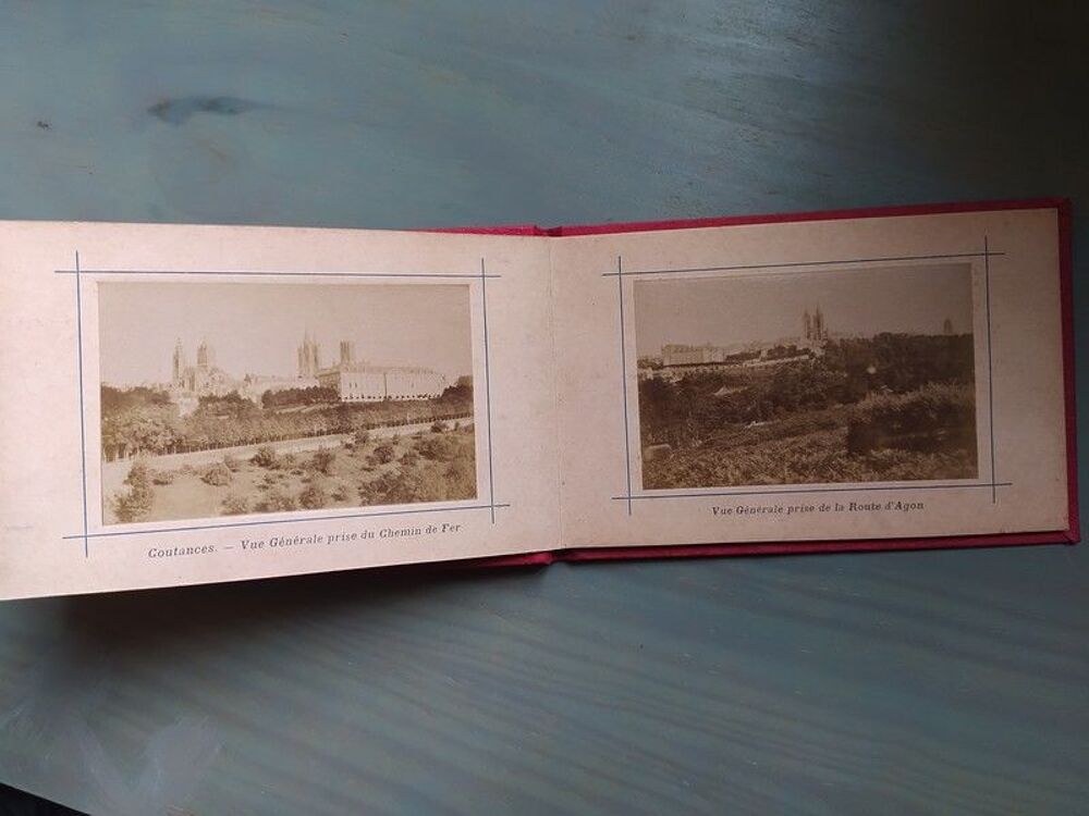 Ancien Album Photographies Coutances XIX&egrave;me Normandie 
