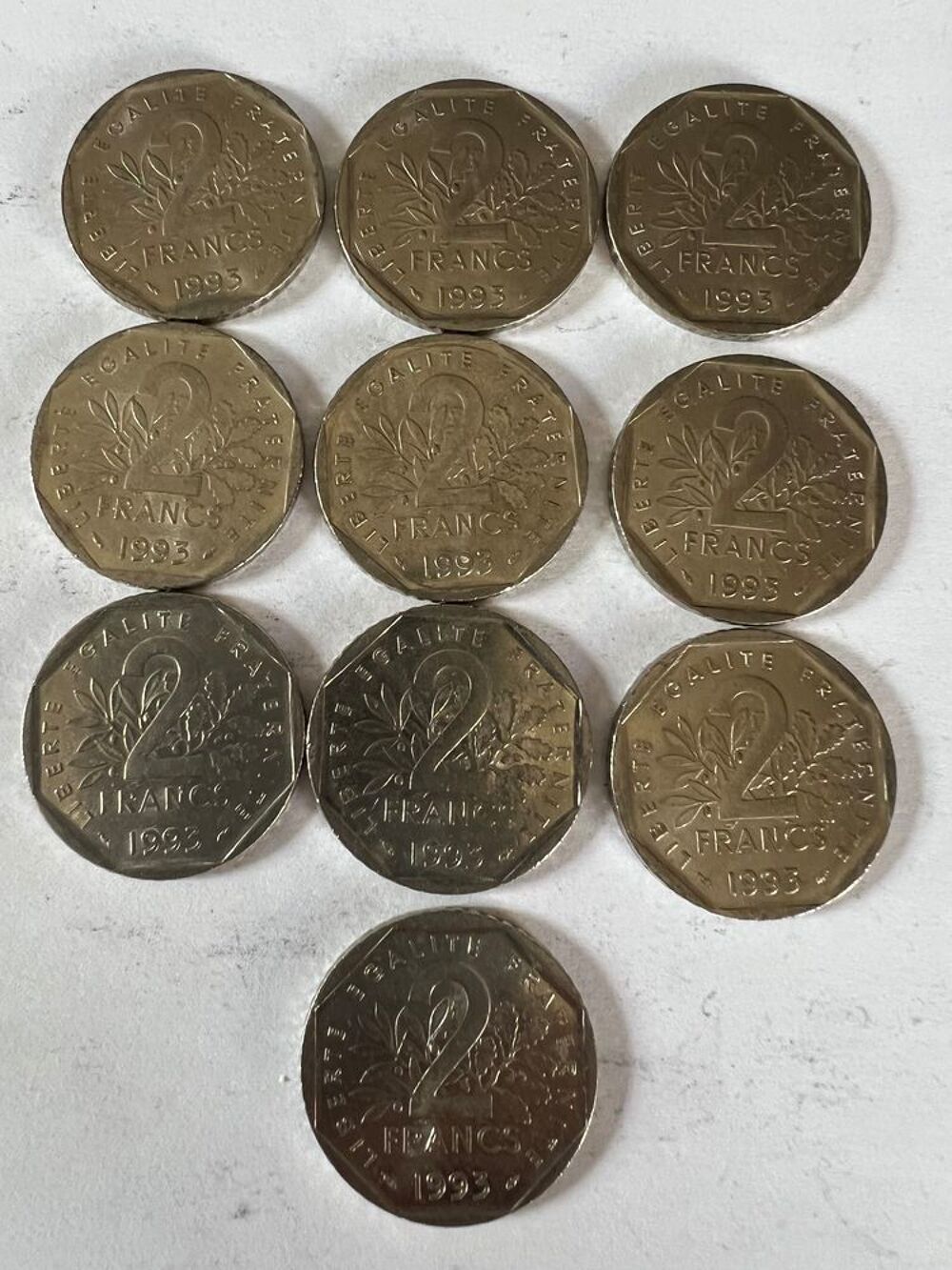 2 Francs 1993 Jean Moulin. 