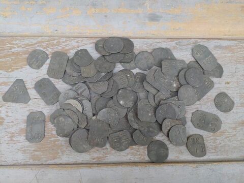 Lot Anciens Jetons de Jeux, Lampiste, Commerce ou Mineur  Loches (37)