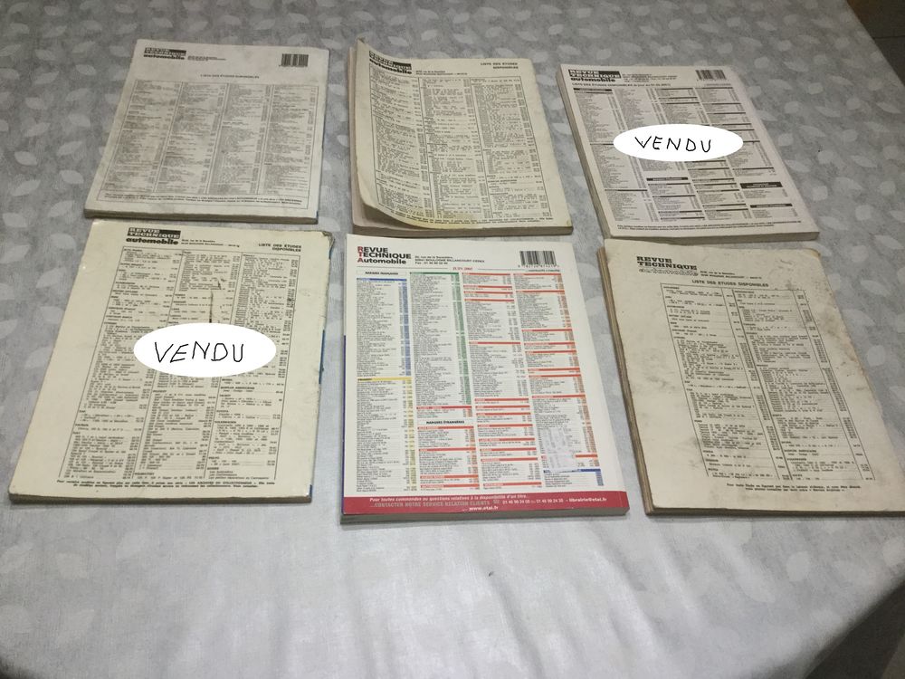 Revues Techniques RTA (Lot de 4) Livres et BD
