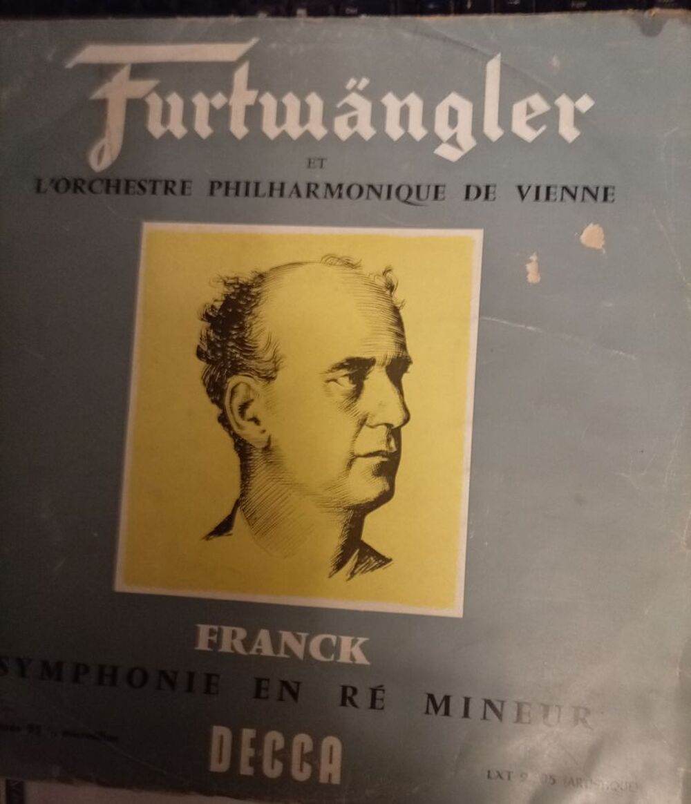CESAR FRANCK / SYMPHONIE RE MINEUR/ WILHEIM FURTWANGLER / 3I CD et vinyles