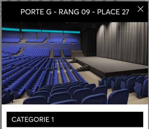 Christophe Willem Paris 2 places cat. 1, le 07 octobre 2023 55 Belgique
